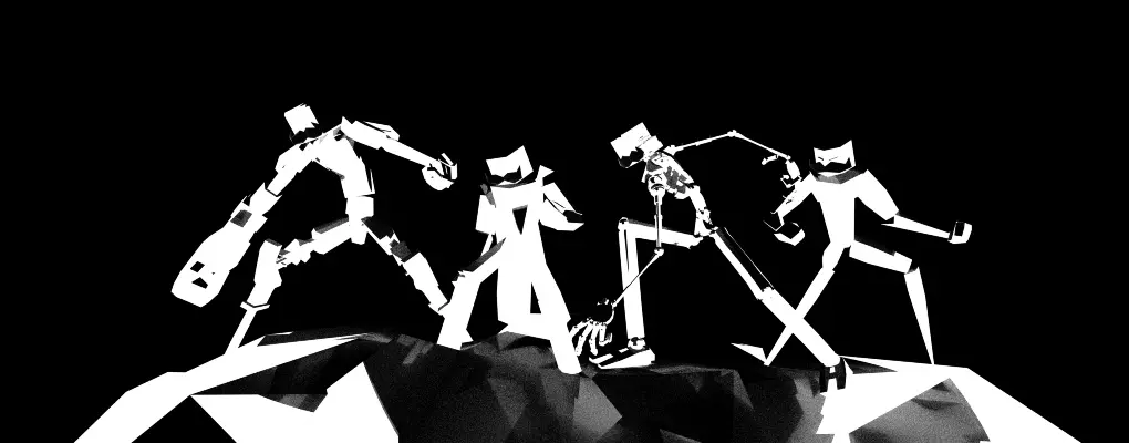 Mustache Man Models Lined Up